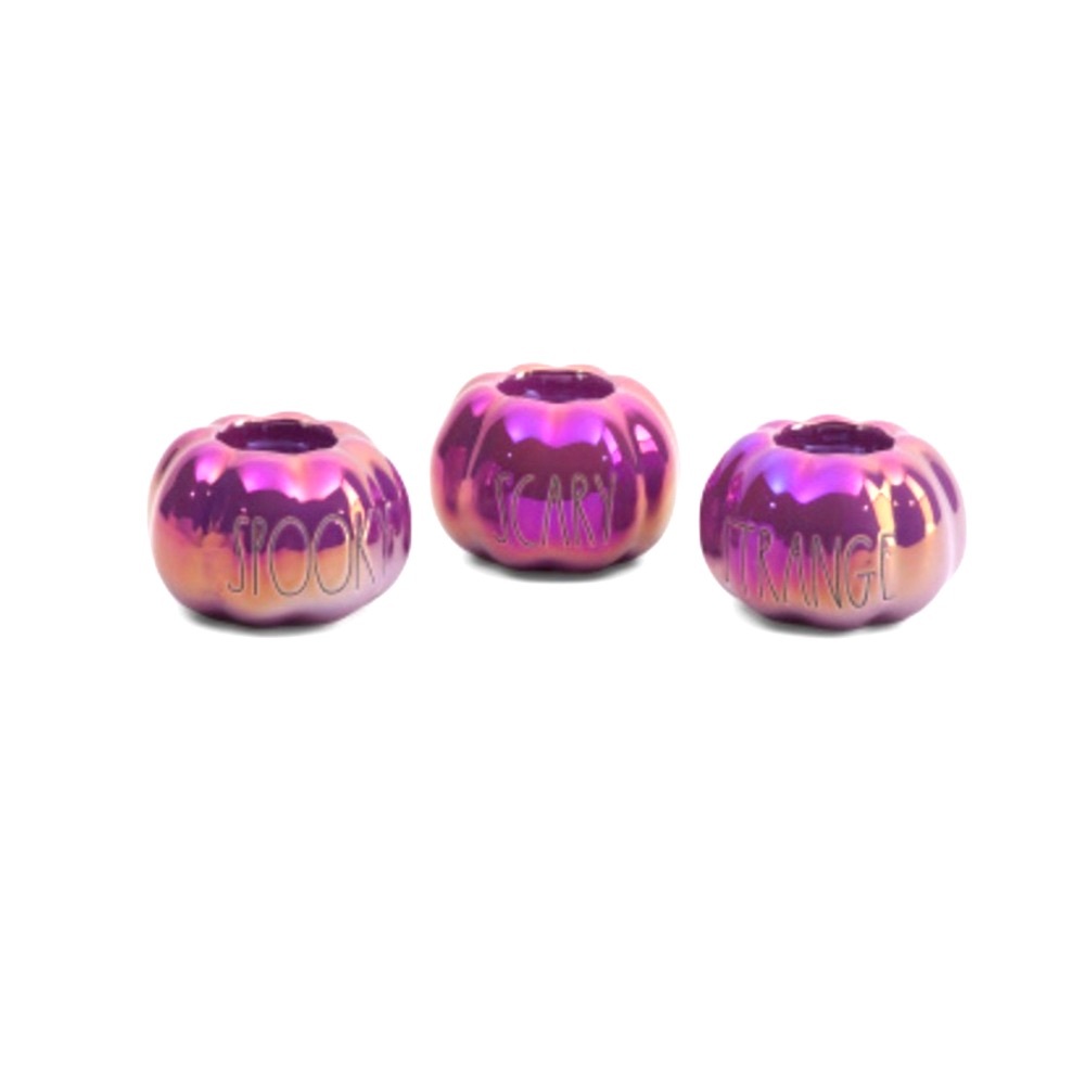 Rae Dunn Printed Pumpkin Tea Lights